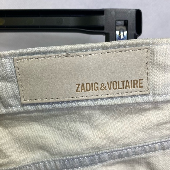 Zadig‎ & Voltaire Eva Destroy Bleached Skull Jeans - Picture 10 of 10